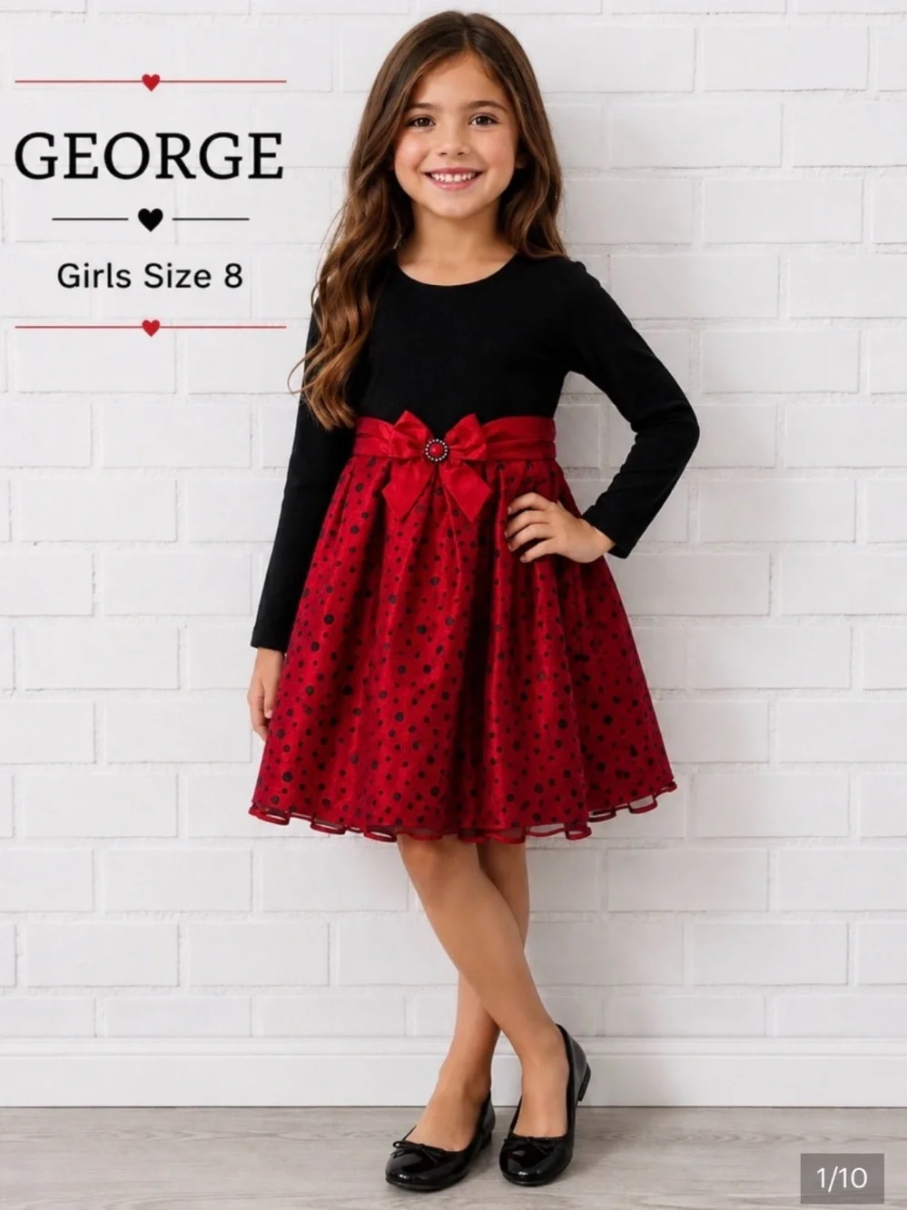 Bundle of 3 Girls Party & Holiday Dresses | George, Gymboree & Floral Dress/8